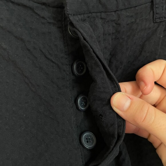 Armani Exchange navy textured pleated trouser pants - Picture 2 of 8